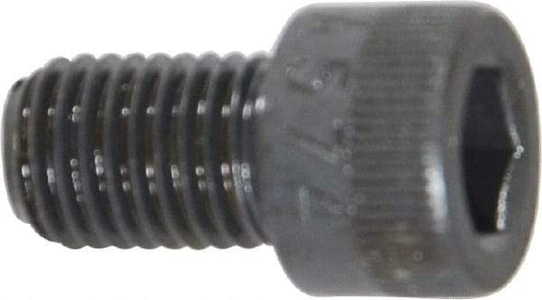 Made in USA - 5/16-24 UNF Hex Socket Drive, Socket Cap Screw - Alloy Steel, Black Oxide Finish, Fully Threaded, 1/2" Length Under Head - Benchmark Tooling