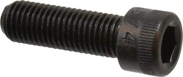 Made in USA - 5/16-24 UNF Hex Socket Drive, Socket Cap Screw - Alloy Steel, Black Oxide Finish, Fully Threaded, 1" Length Under Head - Benchmark Tooling