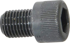 Made in USA - 3/8-24 UNF Hex Socket Drive, Socket Cap Screw - Alloy Steel, Black Oxide Finish, Fully Threaded, 1/2" Length Under Head - Benchmark Tooling