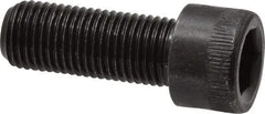 Made in USA - 3/8-24 UNF Hex Socket Drive, Socket Cap Screw - Alloy Steel, Black Oxide Finish, Fully Threaded, 1" Length Under Head - Benchmark Tooling
