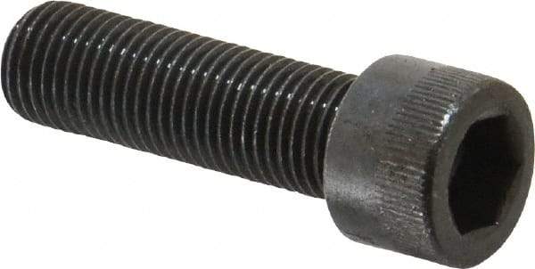 Made in USA - 3/8-24 UNF Hex Socket Drive, Socket Cap Screw - Alloy Steel, Black Oxide Finish, Fully Threaded, 1-1/4" Length Under Head - Benchmark Tooling