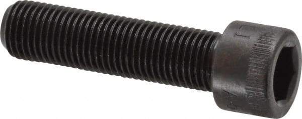 Made in USA - 3/8-24 UNF Hex Socket Drive, Socket Cap Screw - Alloy Steel, Black Oxide Finish, Fully Threaded, 1-1/2" Length Under Head - Benchmark Tooling
