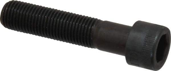 Made in USA - 3/8-24 UNF Hex Socket Drive, Socket Cap Screw - Alloy Steel, Black Oxide Finish, Partially Threaded, 1-3/4" Length Under Head - Benchmark Tooling