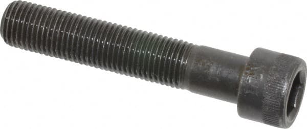 Made in USA - 3/8-24 UNF Hex Socket Drive, Socket Cap Screw - Alloy Steel, Black Oxide Finish, Partially Threaded, 2" Length Under Head - Benchmark Tooling