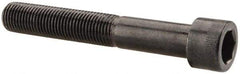 Made in USA - 3/8-24 UNF Hex Socket Drive, Socket Cap Screw - Alloy Steel, Black Oxide Finish, Partially Threaded, 2-1/2" Length Under Head - Benchmark Tooling