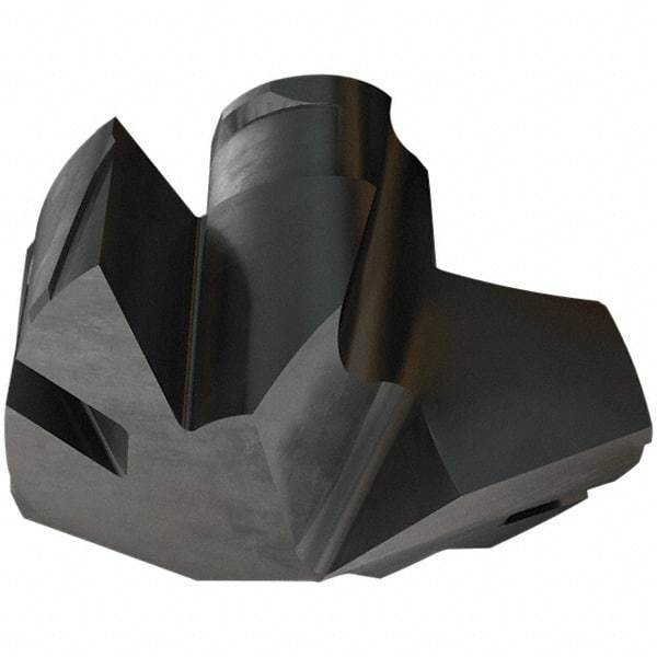 Iscar - Series ICP-2M, 0.575" Diam Grade IC908 140° Replaceable Drill Tip - Carbide, TiAlN Finish, 14 Seat Size, Through Coolant - Benchmark Tooling