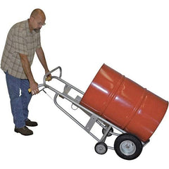 Wesco Industrial Products - 1,000 Lb Load Capacity, 30 & 55 Gal Pail Tipper - 25-7/8" Wide x 60" High, 4 Aluminum Wheels - Benchmark Tooling