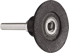DeWALT - 3" Diam Quick-Change Disc Backing Pad - 1/4" Shank Diam, 20,000 RPM, Roloc Compatible - Benchmark Tooling