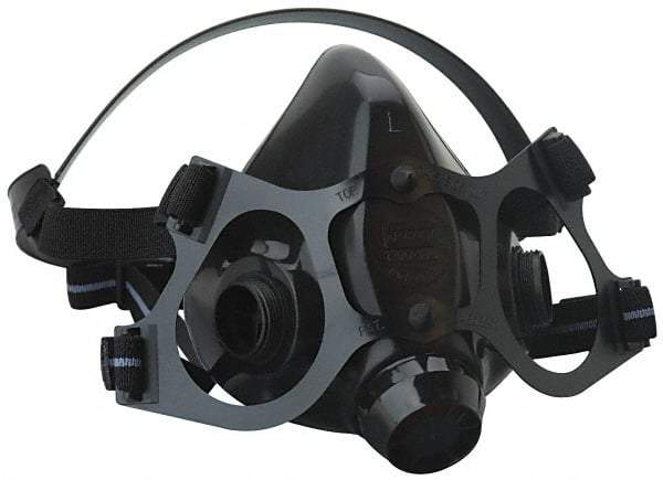 North - Series 7700, Size L Half Mask Respirator - 2-Point Suspension, Threaded Connection - Benchmark Tooling