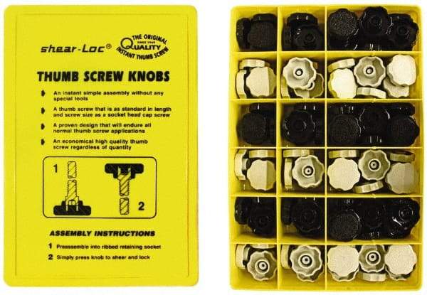 Made in USA - 150 Piece, Screw Assortment - Rosette Head - Benchmark Tooling