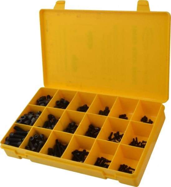 Made in USA - 360 Piece Acetal Resin Socket Head Cap Screws - #4-40 to 5/16-18 Thread - Benchmark Tooling