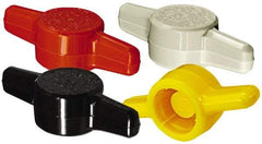 Made in USA - Tee Plastic Thumb Screw - 1" OAL, 1" Head Diam x 1/4" Head Height - Benchmark Tooling