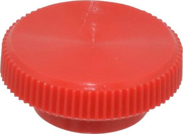 Made in USA - Knurled Plastic Thumb Screw - 3/4" OAL, 3/4" Head Diam x 5/16" Head Height - Benchmark Tooling