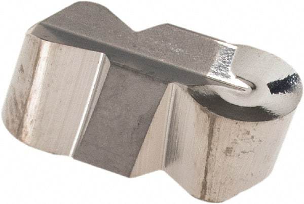 Iscar - 600300GIPA Grade IC20, 6mm Cutting Width Carbide Grooving Insert - 3mm Max Depth of Cut, Neutral, 3mm Corner Radius, Uncoated - Benchmark Tooling