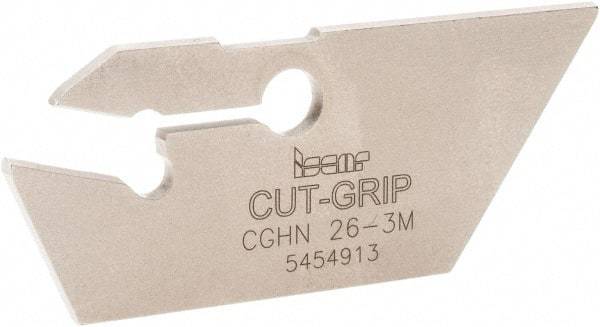 Iscar - 2.8 to 4mm Groove Width, 20mm Max Depth of Cut, Neutral Cut, CGHN Indexable Grooving Blade - Multiple Insert Styles, Series Cut Grip - Benchmark Tooling