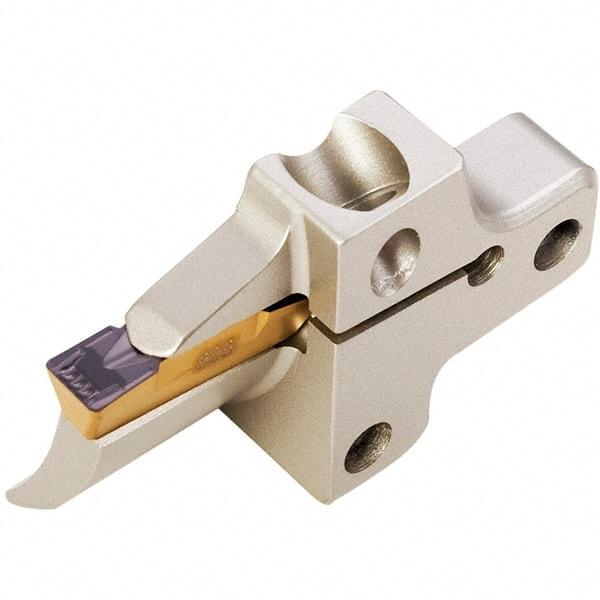 Iscar - Left Hand Cut, 8mm Insert Width, Cutoff & Grooving Support Blade for Indexables - 23mm Max Depth of Cut - Benchmark Tooling