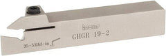 Iscar - GHG, External, Right Hand, 1.34" Max Depth of Cut, 0.016 to 3/32" Groove Width, Indexable Grooving Tool Holder - GI..,TIP.. Insert Compatibility, 3/4" Shank Height, 3/4" Shank Width, 4-1/2" OAL - Benchmark Tooling