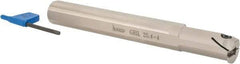 Iscar - GHI, Internal, Left Hand, 0.197" Max Depth of Cut, 0.098 to 0.157" Groove Width, Indexable Grooving Tool Holder - GIFI.., GIMY.., GINI.., GIPI.., TIPI.. Insert Compatibility, 1" Shank Width, 8" OAL - Benchmark Tooling