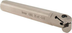 Iscar - 1-1/4" Min Bore Diam, 7" OAL, 1" Shank Diam, GHI Indexable Boring Bar - 1" Max Bore Depth, GI.. Insert - Benchmark Tooling