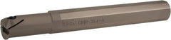 Iscar - GHI, Right Hand, 0.197" Max Depth of Cut, 0.098 to 0.157" Groove Width, Indexable Grooving Tool Holder - 1" Shank Width, 8" OAL - Benchmark Tooling