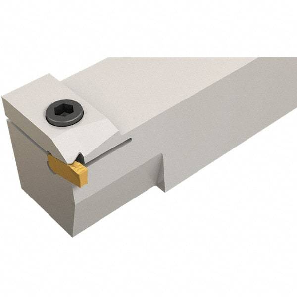 Iscar - GHMP, External, Left Hand, 0.189" Max Depth of Cut, 1/4" Max Groove Width, Indexable Grooving Tool Holder - GI.. Insert Compatibility, 1" Shank Height, 1" Shank Width, 6" OAL - Benchmark Tooling