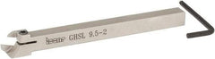 Iscar - GHS, External, Left Hand, 0.395" Max Depth of Cut, 0.087 to 1/8" Groove Width, Indexable Grooving Tool Holder - GIG, GIM, GIP, TIP Insert Compatibility, 3/8" Shank Height, 3/8" Shank Width, 4.72" OAL - Benchmark Tooling