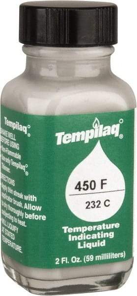 Tempil - 450°F Temp Indicating Liquid - 2 Ounce Container, 232°C - Benchmark Tooling