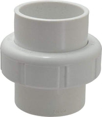 Value Collection - 1-1/2" PVC Plastic Pipe Union with EPDM O-Ring - Schedule 40, Slip End Connections - Benchmark Tooling