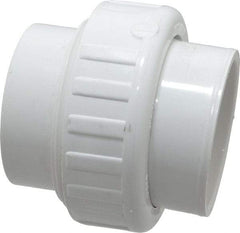 Value Collection - 2" PVC Plastic Pipe Union with EPDM O-Ring - Schedule 40, Slip End Connections - Benchmark Tooling