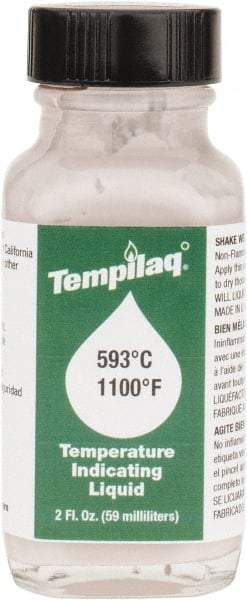 Tempil - 1,100°F Temp Indicating Liquid - 2 Ounce Container, 593°C - Benchmark Tooling