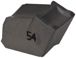 Iscar - GFN IC54 Grade, 0.374" Cutting Width, Carbide Cutoff Insert - 0° Neutral Lead Angle, 0.0185" Cnr Rad, Single End - Benchmark Tooling