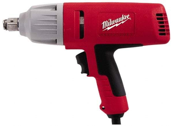 Milwaukee Tool - 3/4 Inch Drive, 380 Ft./Lbs. Torque, Pistol Grip Handle, 1,750 RPM, Impact Wrench - 7 Amps, 120 Volts - Benchmark Tooling