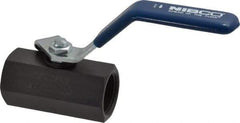 NIBCO - 3/4" Pipe, Carbon Steel Standard Ball Valve - 1 Piece, Inline - One Way Flow, FNPT x FNPT Ends, Lever Handle, 2,000 WOG - Benchmark Tooling