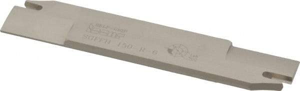 Iscar - 1.2598" Blade Height, 0.2047" Blade Width, 5.9055" OAL, Right Hand Cut, Double End Indexable Cut-Off Blade - 35mm Max Depth of Cut, SGFFH Blade, Self Grip Series - Benchmark Tooling