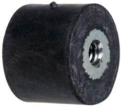 Tech Products - 55 Lb Capacity, 1/4-20 Plate/Plate Vibration Isolator - 1" Diam, 3/4" High - Benchmark Tooling