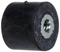Tech Products - 55 Lb Capacity, 1/4-20 Plate/Plate Vibration Isolator - 1" Diam, 3/4" High - Benchmark Tooling