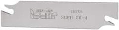 Iscar - 1.0236" Blade Height, 1/8" Blade Width, 4.3307" OAL, Right Hand Cut, Single End Indexable Cut-Off Blade - SGFH Blade, Self Grip Series - Benchmark Tooling