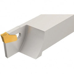 Iscar - SGTF, Left Hand Cut, 1.13" Max Workpc Diam, Indexable Cutoff Toolholder - 3/8" Shank Width, 3/8" Shank Height, 3" OAL - Benchmark Tooling