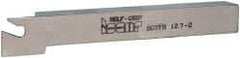 Iscar - SGTF, Right Hand Cut, 1-1/4" Max Workpc Diam, GFN, GFR Insert, Indexable Cutoff Toolholder - 1/2" Shank Width, 1/2" Shank Height, 4.3" OAL - Benchmark Tooling