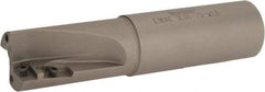 Iscar - 1" Cut Diam, 3/4" Max Depth of Cut, 1" Shank Diam, 4.33" OAL, Indexable Square Shoulder End Mill - AP.T 1003.. Inserts, Weldon Shank, 90° Lead Angle, Series Helimill - Benchmark Tooling