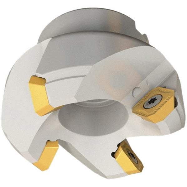 Iscar - 6.44" Cut Diam, 2" Arbor Hole, 0.26" Max Depth of Cut, 45° Indexable Chamfer & Angle Face Mill - 8 Inserts, SEKT\xB6SEMT Insert, 8 Flutes, Series IscarMill - Benchmark Tooling