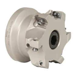 Iscar - 6 Inserts, 2-1/2" Cut Diam, 1" Arbor Diam, 0.56" Max Depth of Cut, Indexable Square-Shoulder Face Mill - 0/90° Lead Angle, 1-3/4" High, AD..1505.. & HM90 AD..1505.. Insert Compatibility, Series HM90 - Benchmark Tooling