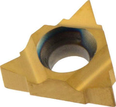 Iscar - 08UIRL Internal Left & Right Hand 4.5-2.75 Partial Profile 60° Laydown Threading Insert - Grade IC228, TiCN/TiN Coated Carbide, 4.76mm Inscribed Circle - Benchmark Tooling