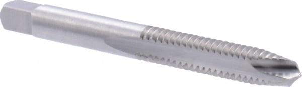 Union Butterfield - 1/4-20 UNC, 2 Flute, Bright Finish, High Speed Steel Spiral Point Tap - Plug Chamfer, Right Hand Thread, 2-1/2" OAL, 1" Thread Length, 0.255" Shank Diam, 3B Class of Fit, Series 1585 - Exact Industrial Supply