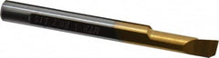 Carmex - 0.2" Min Bore Diam, 0.59" Max Bore Depth, 5mm Shank Diam, Boring Bar - 0.008" Corner Radius, Right Hand Cut, Solid Carbide, Bright Finish - Exact Industrial Supply