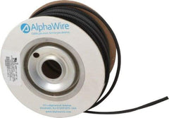 Alpha Wire - 11.13mm ID, Black PET Expandable Cable Sleeve - 100' Coil Length, -103 to 257°F - Benchmark Tooling