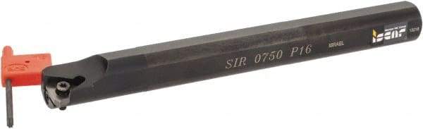 Iscar - Internal Thread, Right Hand Cut, 3/4" Shank Width x 3/4" Shank Height Indexable Threading Toolholder - 7" OAL, P 16 Insert Compatibility, SI Toolholder, Series SIR - Benchmark Tooling