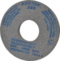 Norton - 14" Diam x 5" Hole x 1-1/2" Thick, H Hardness, 46 Grit Surface Grinding Wheel - Aluminum Oxide, Type 1, Coarse Grade, 1,800 Max RPM, Vitrified Bond, No Recess - Benchmark Tooling