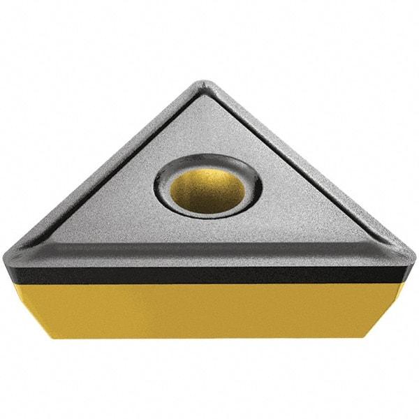 Iscar - TPMR322 Grade IC20N Carbide Turning Insert - Uncoated, 60° Triangle, 3/8" Inscr Circle, 1/8" Thick, 1/32" Corner Radius - Benchmark Tooling
