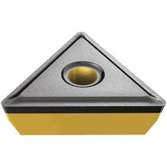 Iscar - TPMR322 Grade IC20N Carbide Turning Insert - Uncoated, 60° Triangle, 3/8" Inscr Circle, 1/8" Thick, 1/32" Corner Radius - Benchmark Tooling